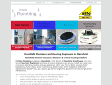 Tablet Screenshot of perkinsplumbing.com